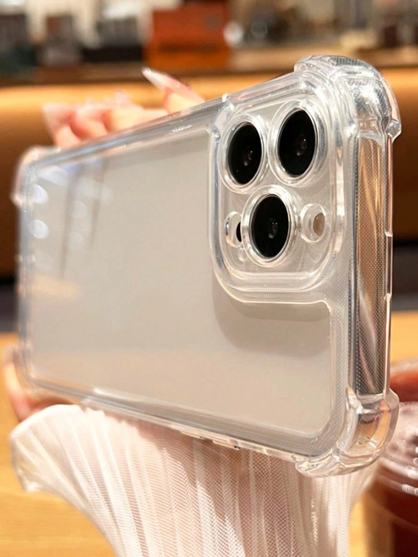 Luxury Shock-Absorbing Crystal Clear Phone Case, Military-Grade Drop Protection Compatible With IPhone 16/16 Pro/16E/16 Plus/16 Pro Max/15/15 Pro Max/15 Plus/14/13/12/11/11 Pro Max/XR/XS Max And S25/S