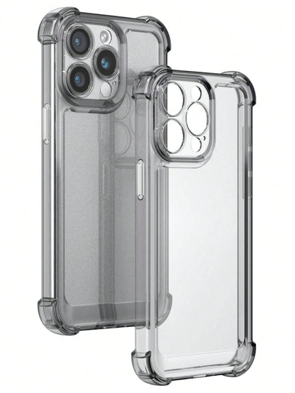Luxury Shock-Absorbing Crystal Clear Phone Case, Military-Grade Drop Protection Compatible With IPhone 16/16 Pro/16E/16 Plus/16 Pro Max/15/15 Pro Max/15 Plus/14/13/12/11/11 Pro Max/XR/XS Max And S25/S