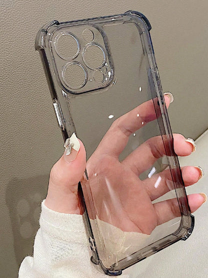 Luxury Shock-Absorbing Crystal Clear Phone Case, Military-Grade Drop Protection Compatible With IPhone 16/16 Pro/16E/16 Plus/16 Pro Max/15/15 Pro Max/15 Plus/14/13/12/11/11 Pro Max/XR/XS Max And S25/S