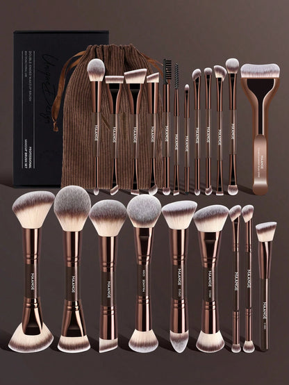 MAANGE 1/7/5/11/13/16/19/21/24pcs Professional Makeup Brush Set, Includes Storage Bag, Storage Tube, Makeup Accessories, Bronze Brush, Highlighter Brush, Concealer Brush, Foundation Brush, Blush Brush