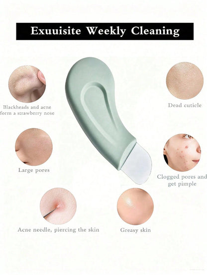 Manual Facial Blackhead Removal Scraper, Pore Cleaning Tool, Deep Pore Cleansing And Gentle Exfoliation, Create Smooth And Delicate Skin, Easy To Use Blackhead Removal Tool For Men And Women, Suitable