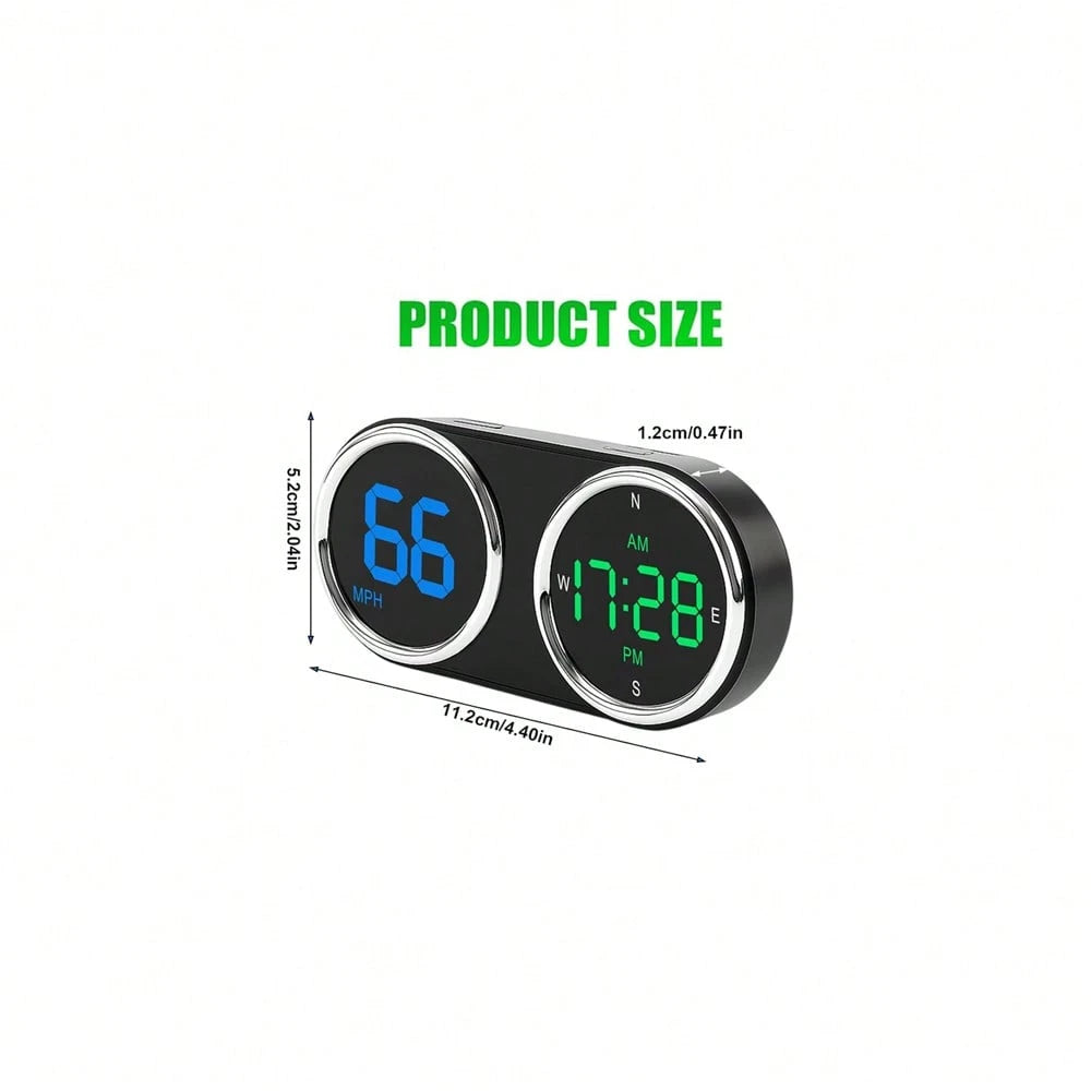 Mini Heads Up Display For Cars Windshield Digital Speedometer USB Connect Plug And Play For Car Truck Motor SUV All Vehicles, Automatic Brightness Adjustment,Large Font Display Car Speedometer Display