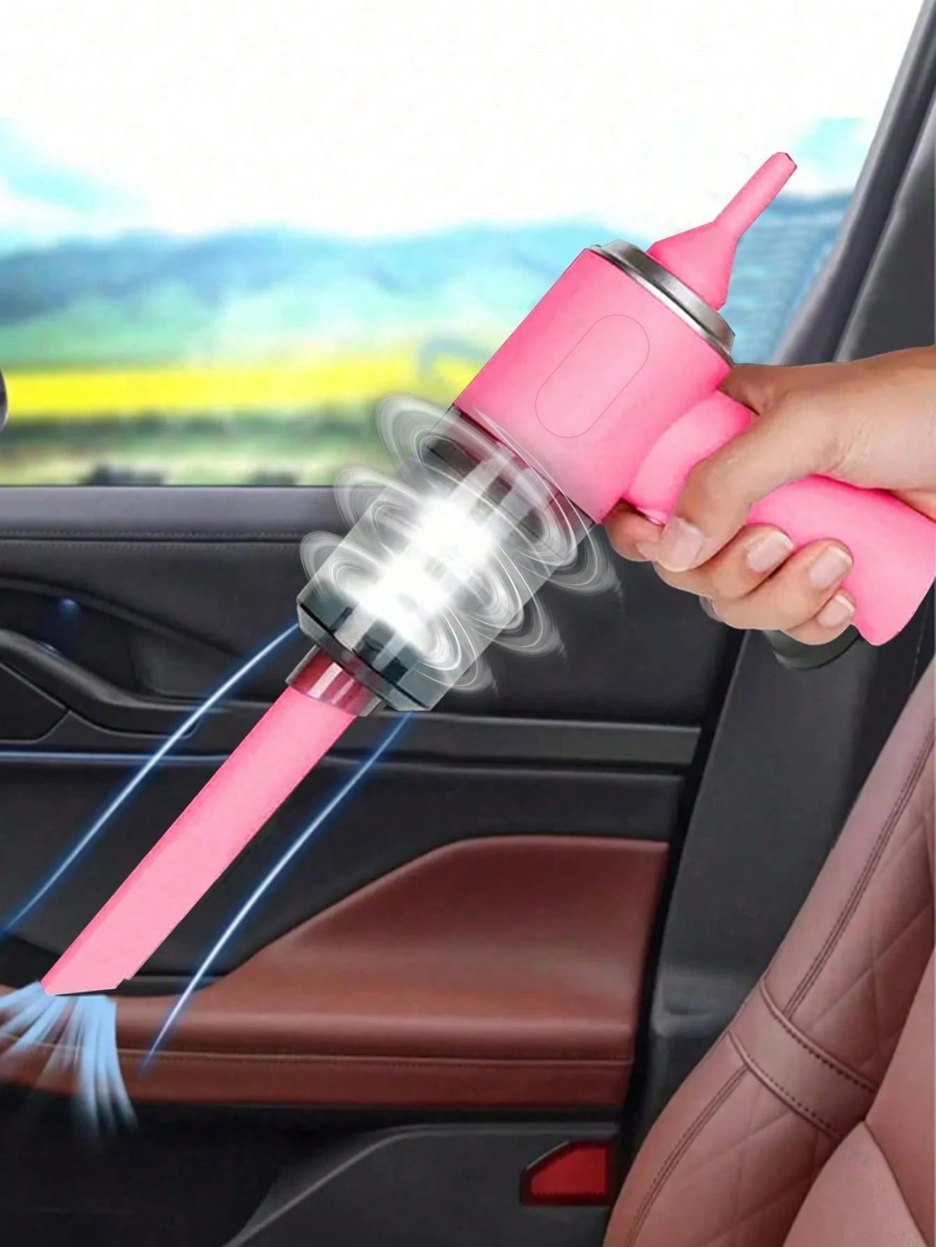 Mini Wireless Car Vacuum Cleaner, Portable Handheld Vacuum, Suitable For Car Interior Cleaning, Lightweight Rechargeable Dust Remover, Suitable For Car, Home, Office, Compact Car Accessory, Gift For M