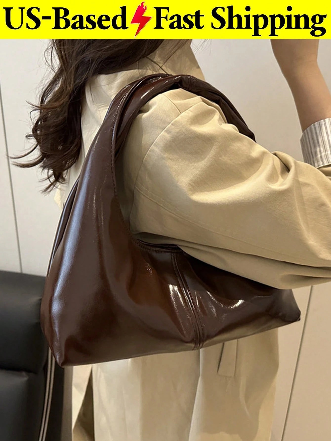Mini Woven Chain Decor Flap Black Lock Handbag Women Portable Shoulder Crossbody Bag For Work, Shopping, Travel,School Must-Haves