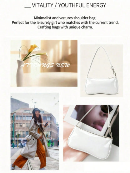 Minimalist Daily Shoulder Bag For Women, Casual Handbag Ideal For Commute, Campus, Business And Daily Work Use