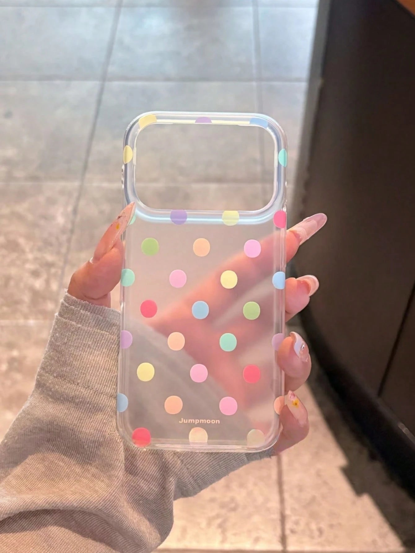 Minimalist Ins Niche Colorful Polka Dot Phone Case Compatible With Iphone 15, 14, 13, 17 Pro Max, 16 Pro Max, Matte Protective Cover, Creative Unique Stylish Popular