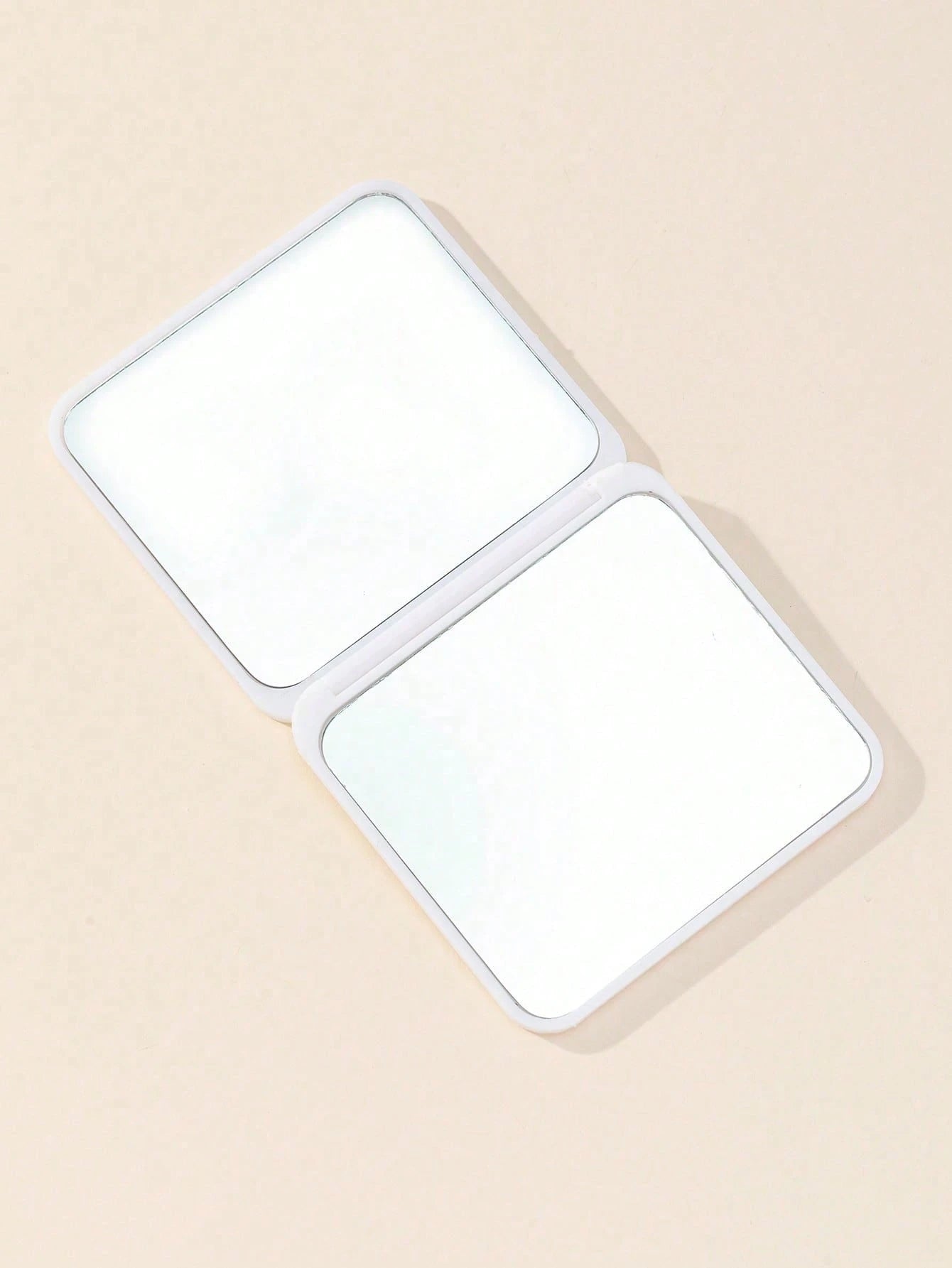Minimalist Portable White Square Folding Mirror,Cheap,Stocking Stuffers,Makeup,Makeup Tools,Cheap Stuff,Gifts,Gifts For Women,Christmas Gifts,Giveaways,Travel,Cheap Stuff,Travel Essential