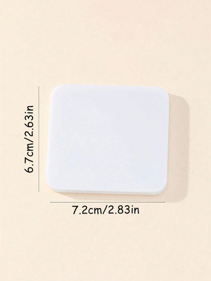 Minimalist Portable White Square Folding Mirror,Cheap,Stocking Stuffers,Makeup,Makeup Tools,Cheap Stuff,Gifts,Gifts For Women,Christmas Gifts,Giveaways,Travel,Cheap Stuff,Travel Essential