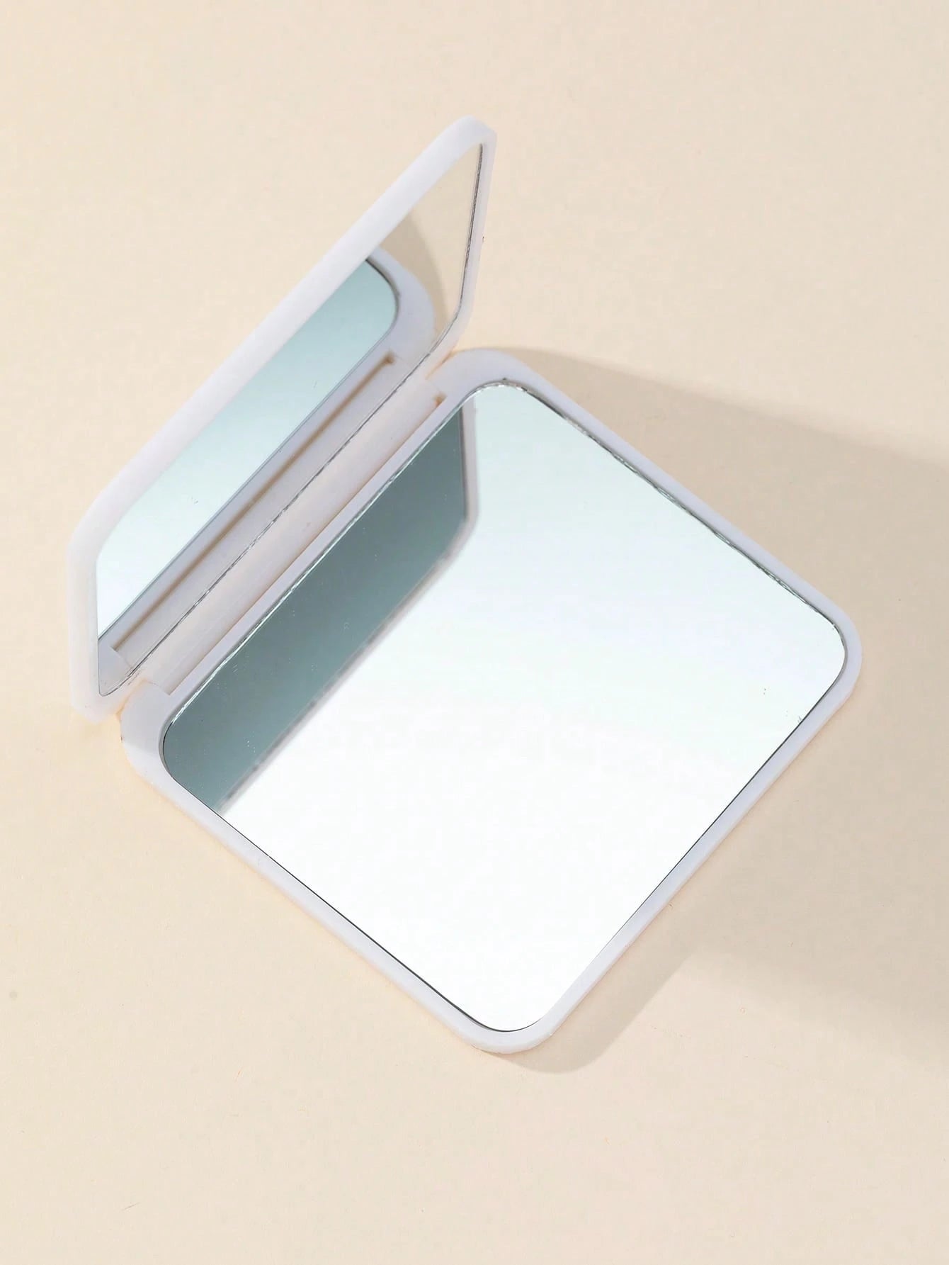Minimalist Portable White Square Folding Mirror,Cheap,Stocking Stuffers,Makeup,Makeup Tools,Cheap Stuff,Gifts,Gifts For Women,Christmas Gifts,Giveaways,Travel,Cheap Stuff,Travel Essential
