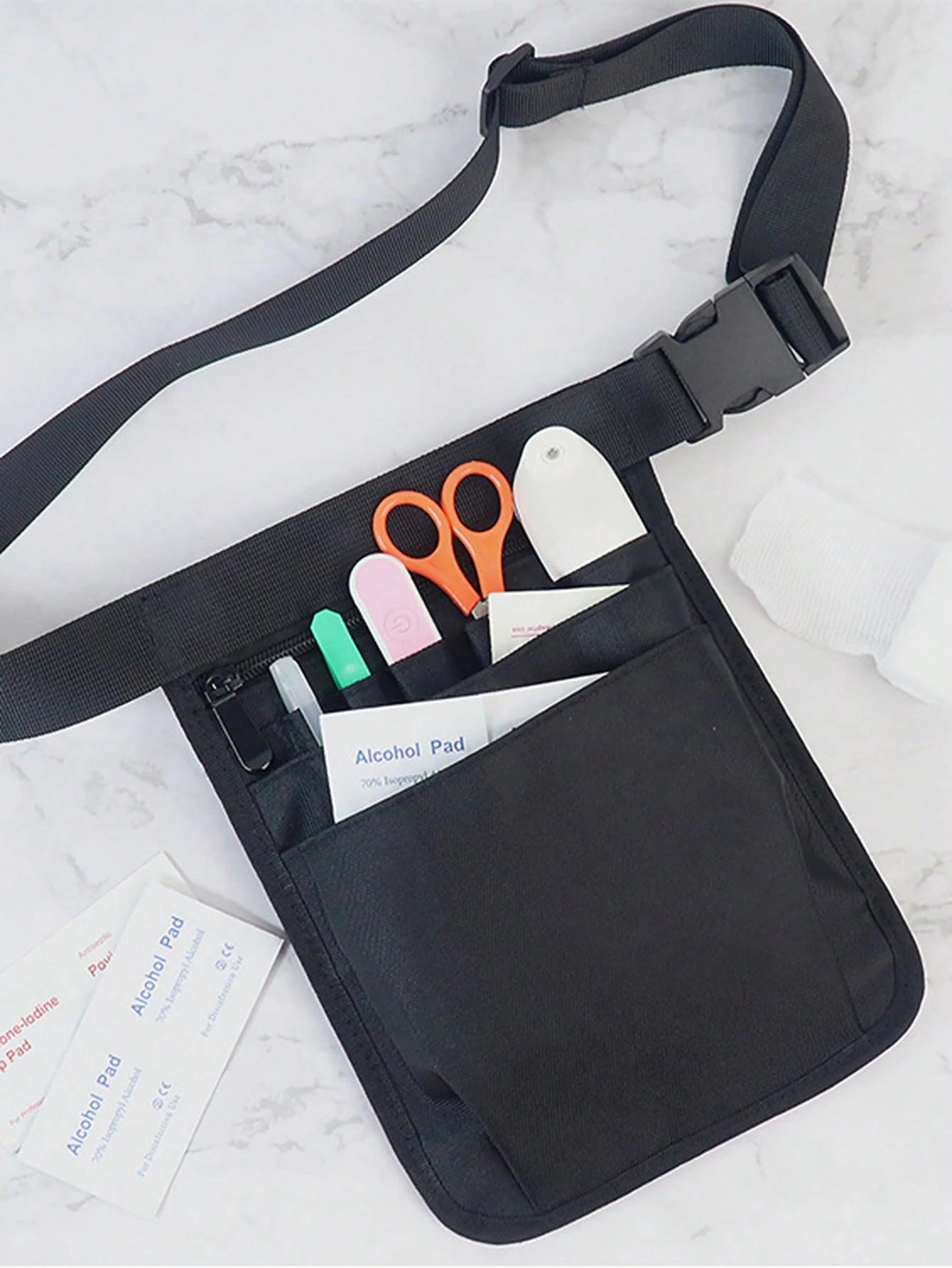 Minimalist Tool Bag Nylon Essential Tool Bags For Tool Kit For Tool Set For Stationery Waist Bag Outdoor Furniture For Tools, Supplies And Equipment Nurse Fanny Pack Multi Compartment Medical Gear Poc