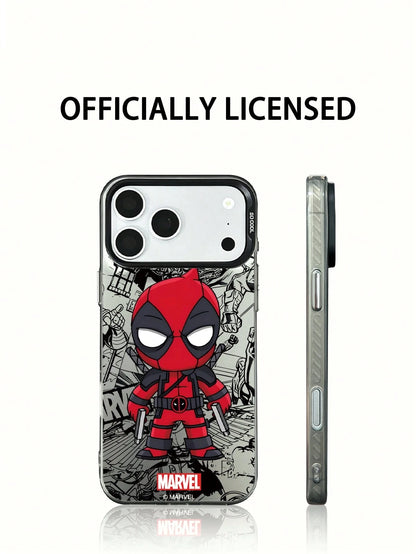 Miniso Marvel Spider-Man Iron Man Cartoon Men's Phone Case, Compatible With IPhone 17 Pro Max/17 Pro/Air/16 Pro Max/15 Plus/14/13/IP 17/15Pro/12 Pro/11/16 Plus, XR Apple Android Models, Galaxy S22, S2
