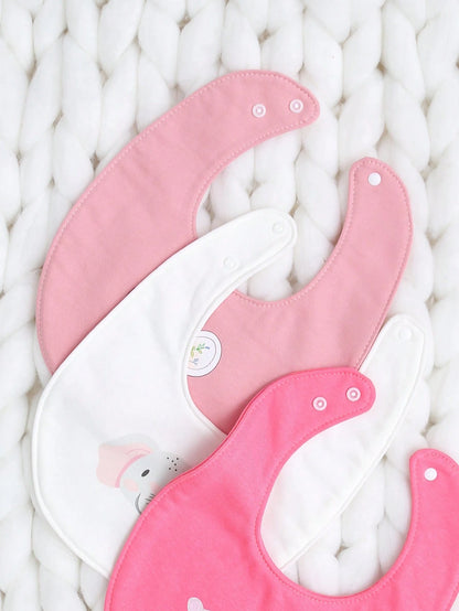 momscare 3pcs Random Baby Boys' Cute Animal Pattern Bibs