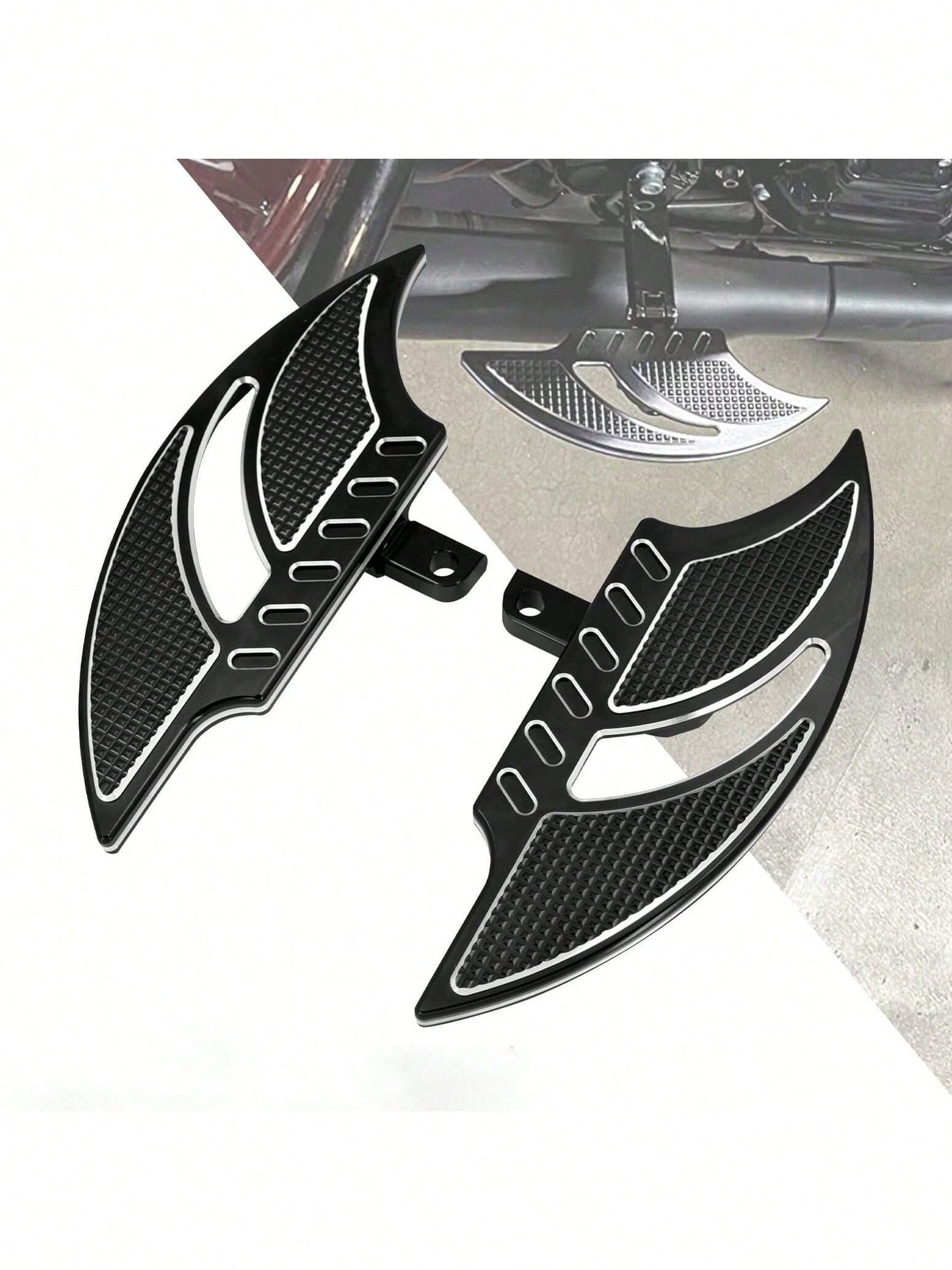[Motorcycle Foot Pegs]Motorcycle Foot Pegs/Footrests/Foot Pedals- Upgrade Your Ride, Suitable For 1200 XL, Dyna Touring And Other Models. Motorcycle Foot Peg Upgrade Kit- High-Quality Aluminum Alloy