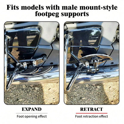 [Motorcycle Foot Pegs]Motorcycle Foot Pegs/Footrests/Foot Pedals- Upgrade Your Ride, Suitable For 1200 XL, Dyna Touring And Other Models. Motorcycle Foot Peg Upgrade Kit- High-Quality Aluminum Alloy