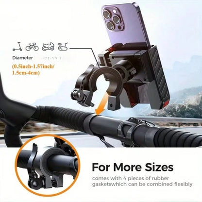 Mount For Holding Phones On Motorcycles, Bicycles, And Scooters, Rotatable Phone Stand For 4.7-7 Inch Devices, Designed To Avoid Obstructing The Camera, Optimal View.