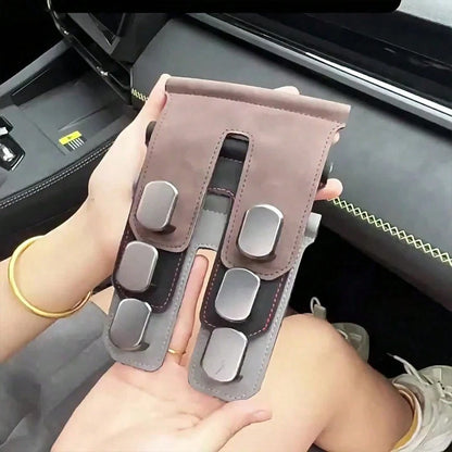 Multi-Function Car Storage Hook, Car Glove Box Storage Hook, Adjustable Roller Buckle, Hidden Decorative Double Hook, Multi-Function Car Storage Device, Strong Load-Bearing Capacity, Rear Seat Storage
