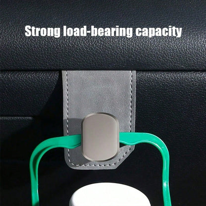 Multi-Function Car Storage Hook, Car Glove Box Storage Hook, Adjustable Roller Buckle, Hidden Decorative Double Hook, Multi-Function Car Storage Device, Strong Load-Bearing Capacity, Rear Seat Storage