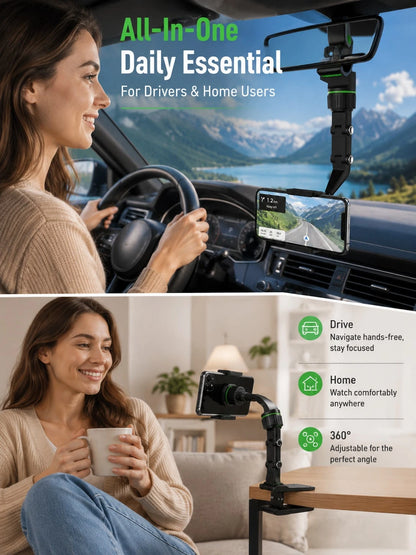 Multifunctional 360° Rotating Floating Phone Holder, Suitable For Car, Desk, Kitchen And Other Scenes