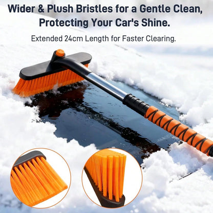 Multifunctional Telescopic Snowplow For Winter, Vehicle Snowplow, Extended Handle + Non-Slip Grip, Foldable And Compact For Easy Storage.