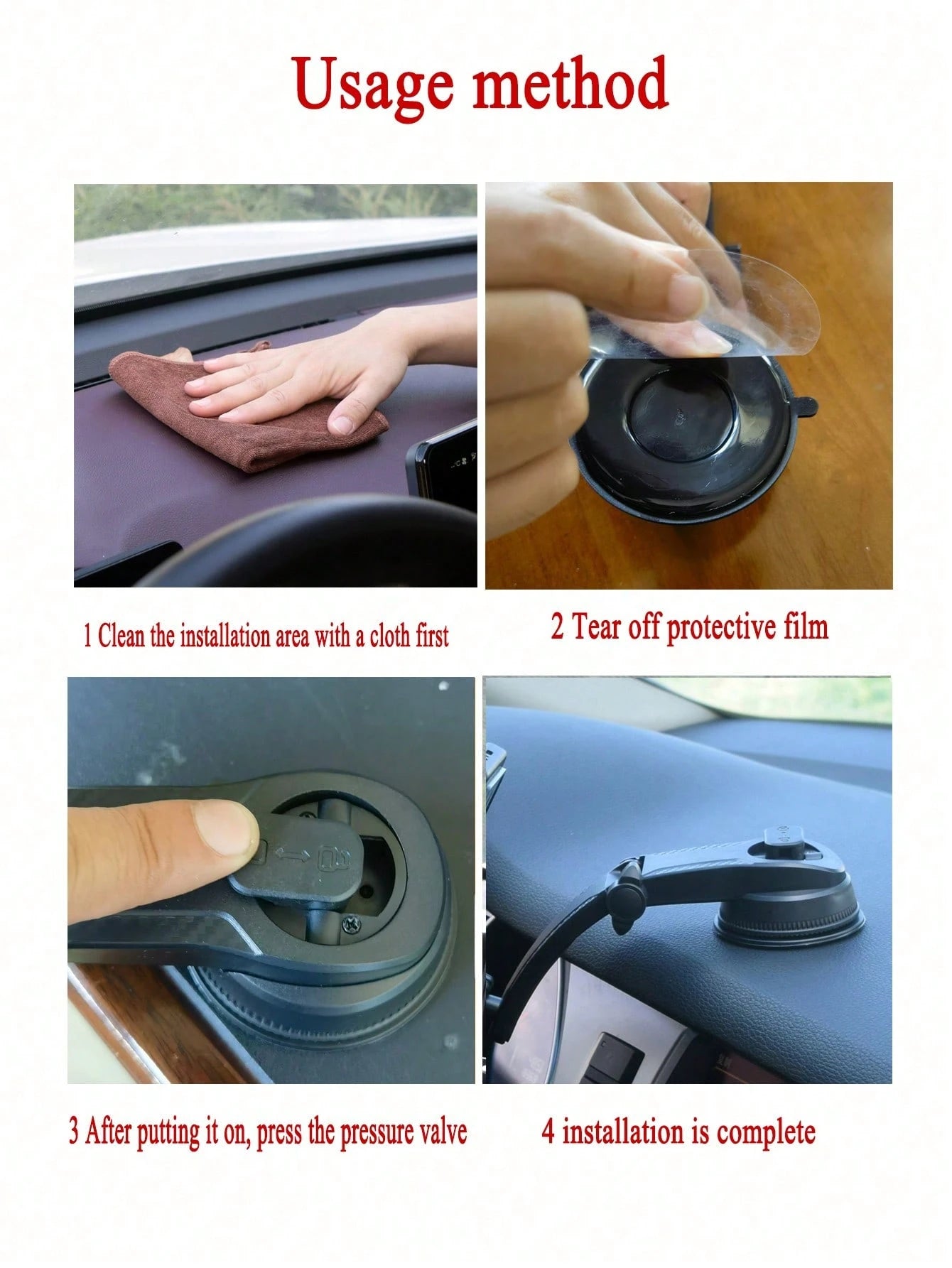New Car Dashboard Phone Mount, 360 Degree Rotation, Auto Locking, Height Adjustable Compatible With IPhone, Android Phone, Gift For Birthday, Family, Friends Car Accessories, Car Phone Holder