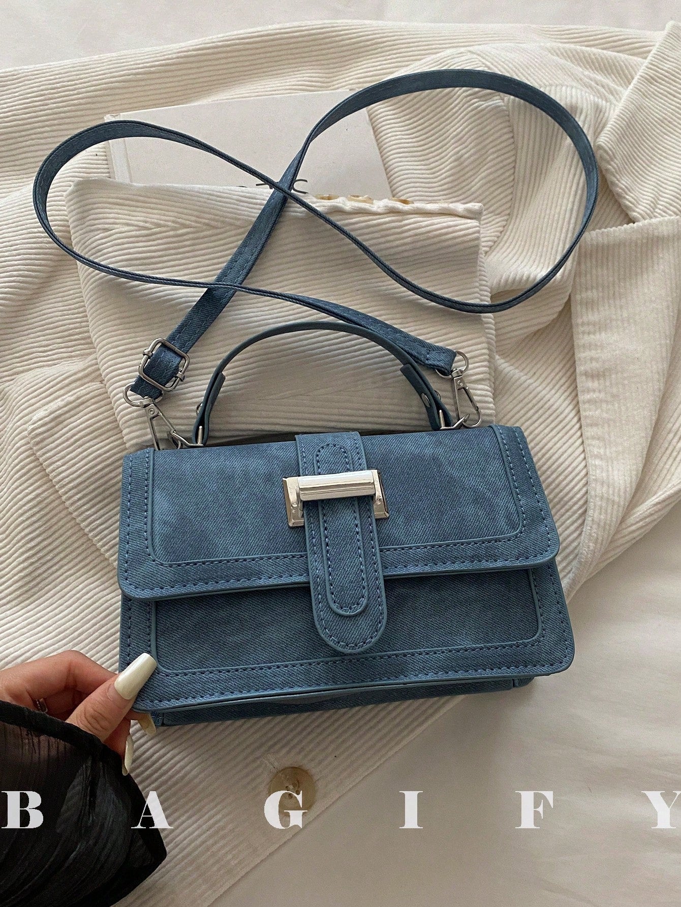 New Fashion Flap Top Handbag, Suitable For Parties, Gatherings, Outings, Vacations, Shopping And Daily Use, Can Store Coins, Phones, Also As Work Bag For White-Collar, College Students And Office Work