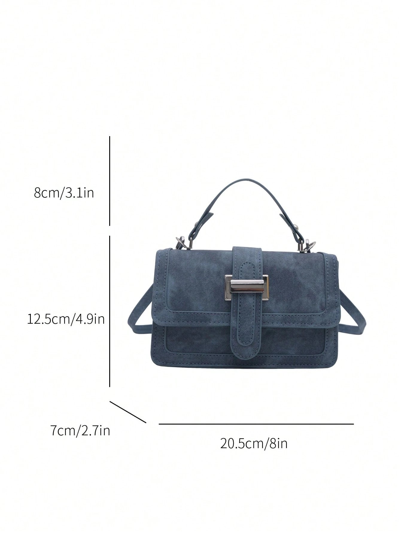 New Fashion Flap Top Handbag, Suitable For Parties, Gatherings, Outings, Vacations, Shopping And Daily Use, Can Store Coins, Phones, Also As Work Bag For White-Collar, College Students And Office Work