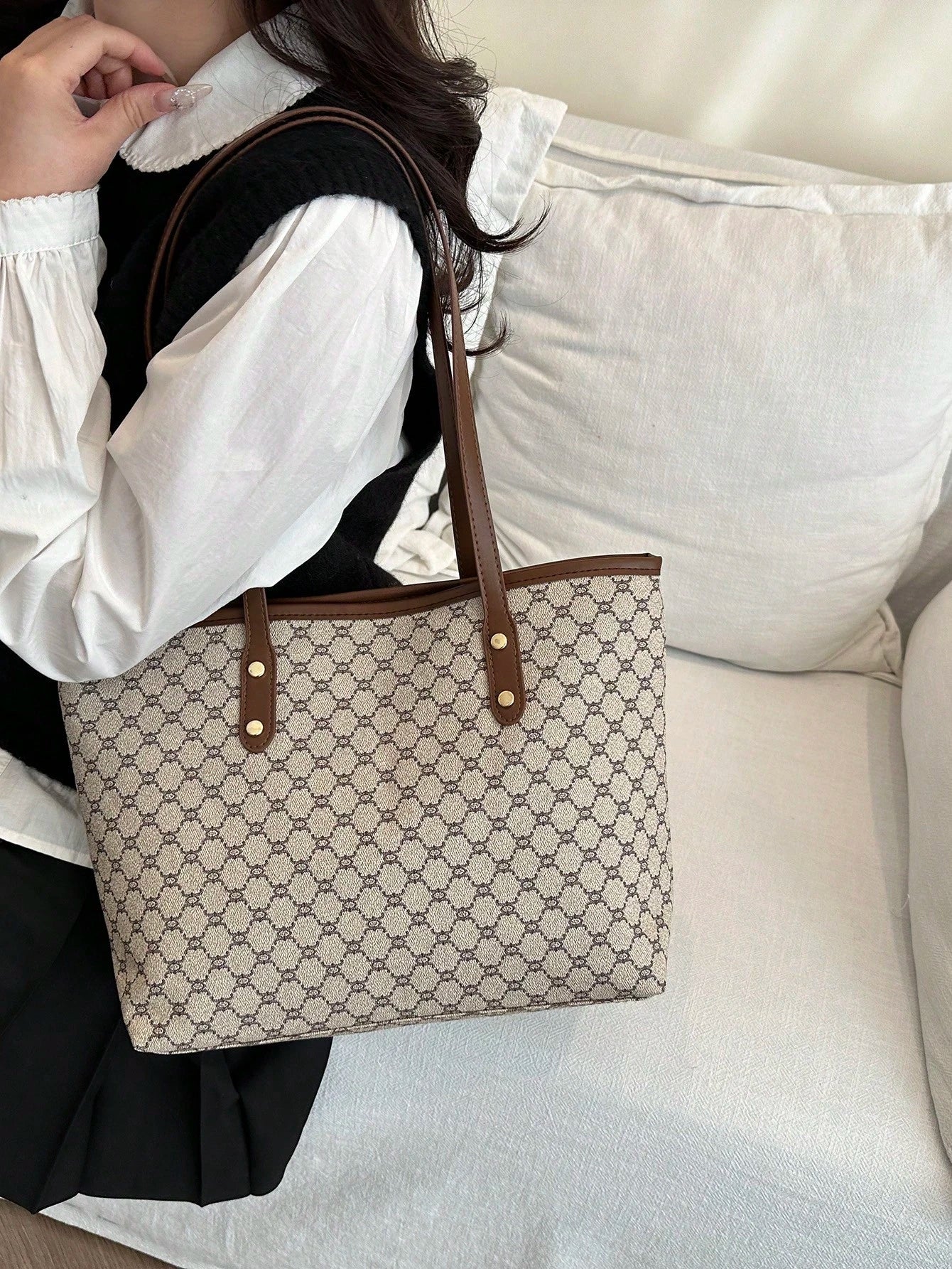 New Fashionable Luxury High-End Versatile Ladies Shoulder Tote Bag