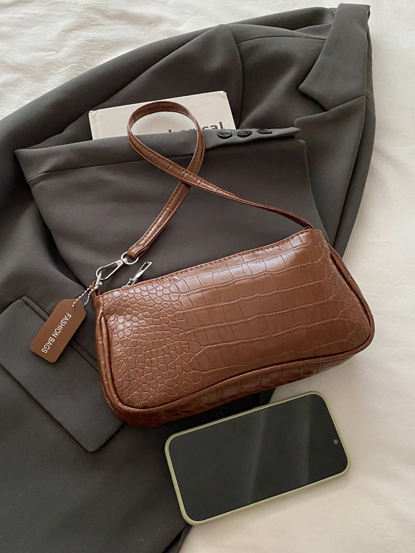 New Fashionable Versatile Chain Strap Shoulder Bag, Underarm Handbag For Women