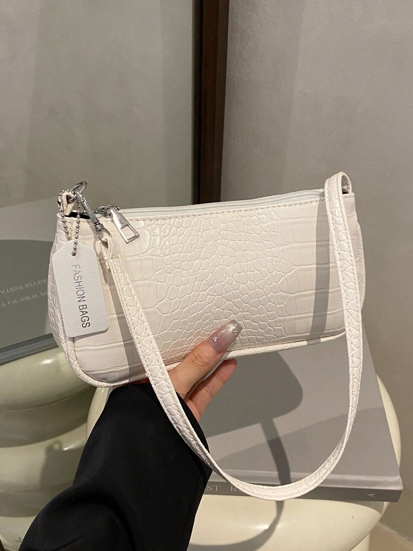 New Fashionable Versatile Chain Strap Shoulder Bag, Underarm Handbag For Women
