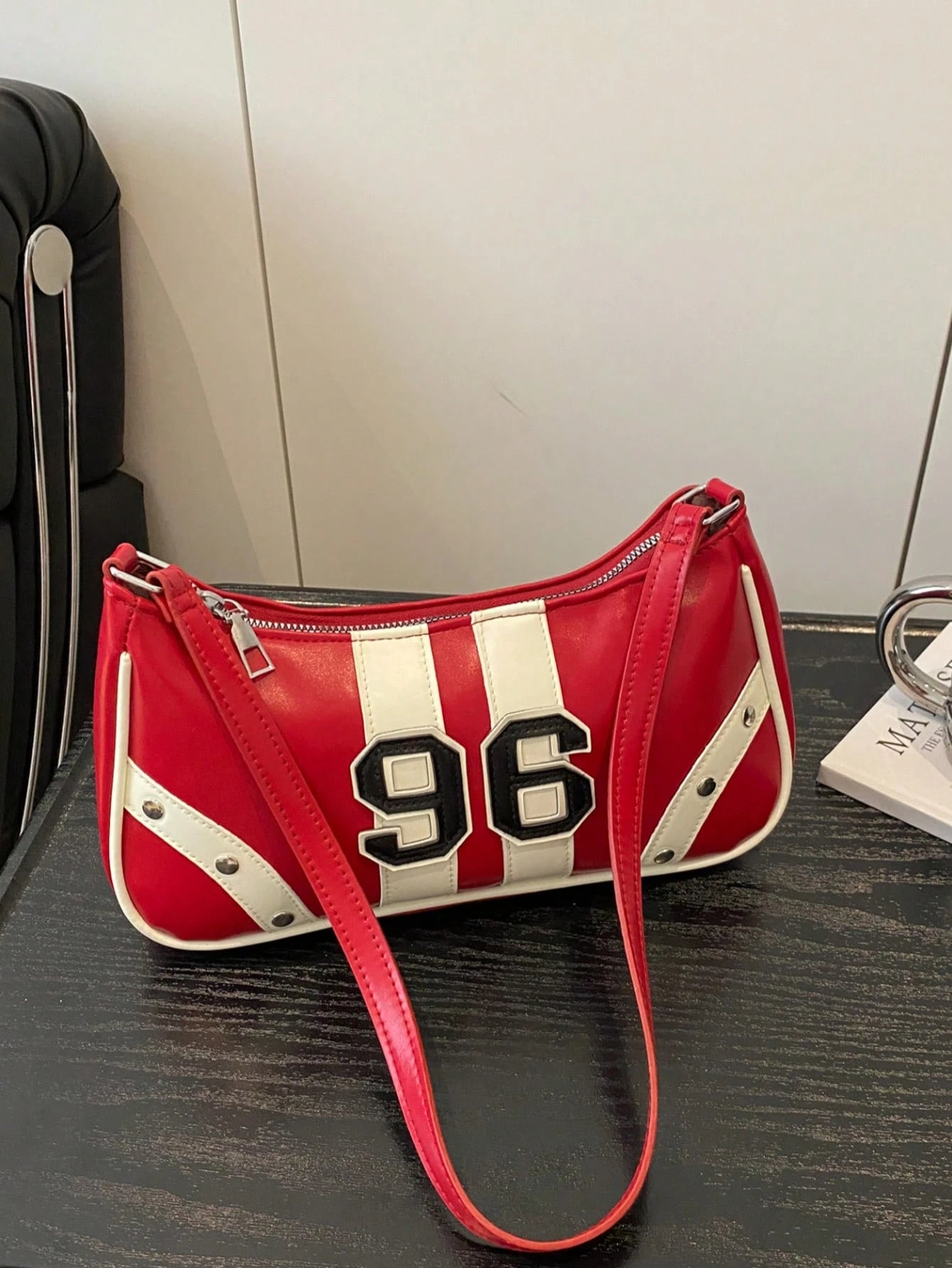 New Fashionable Versatile Textured Shoulder Bag, Underarm Handbag For Women, White Bag