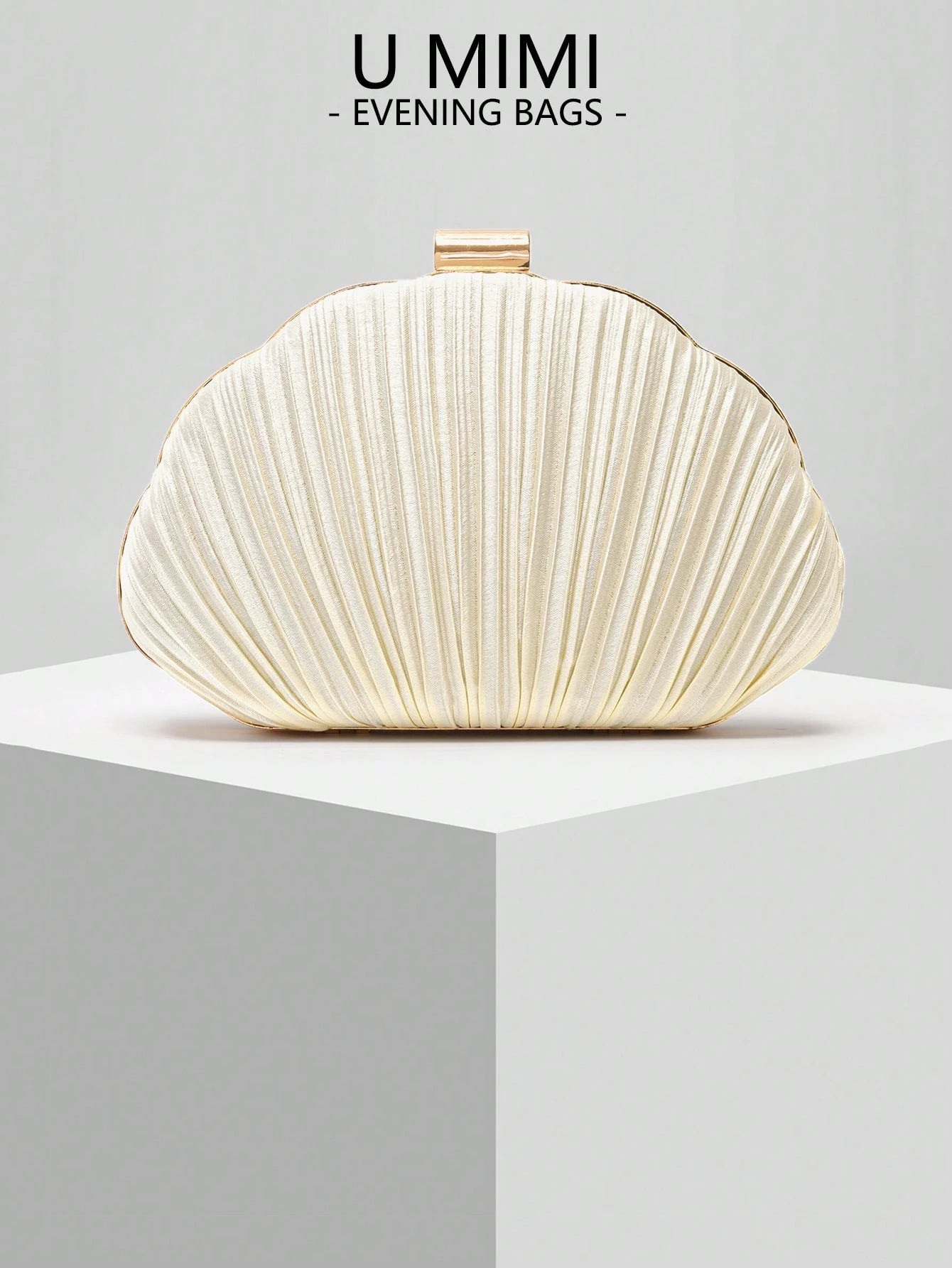 New Romantic Shell Clutch Bag, Ladies Evening Bag, Bridal Bag, Shoulder Bag With Chain, Wedding & Mother's Day Gift
