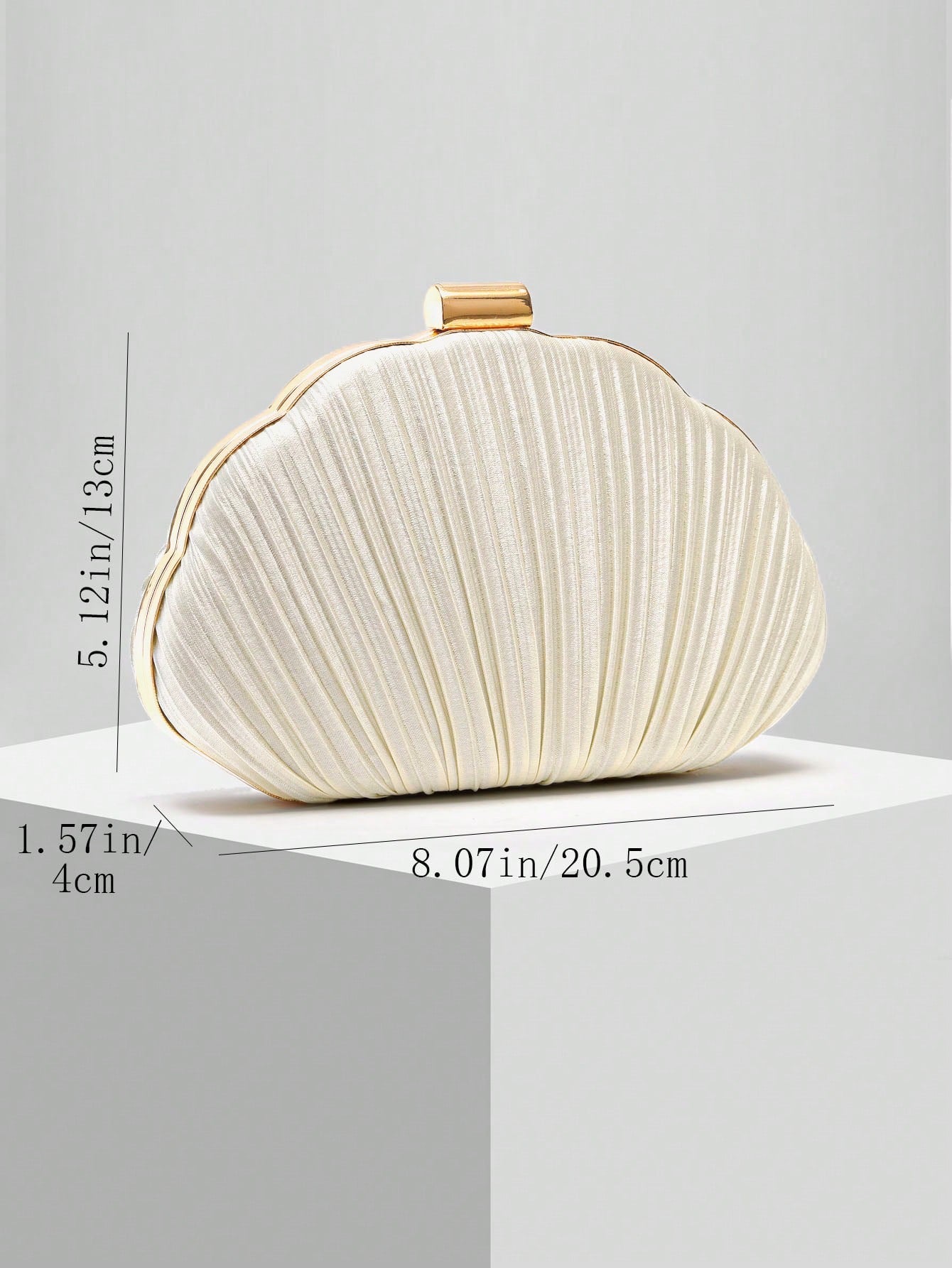 New Romantic Shell Clutch Bag, Ladies Evening Bag, Bridal Bag, Shoulder Bag With Chain, Wedding & Mother's Day Gift