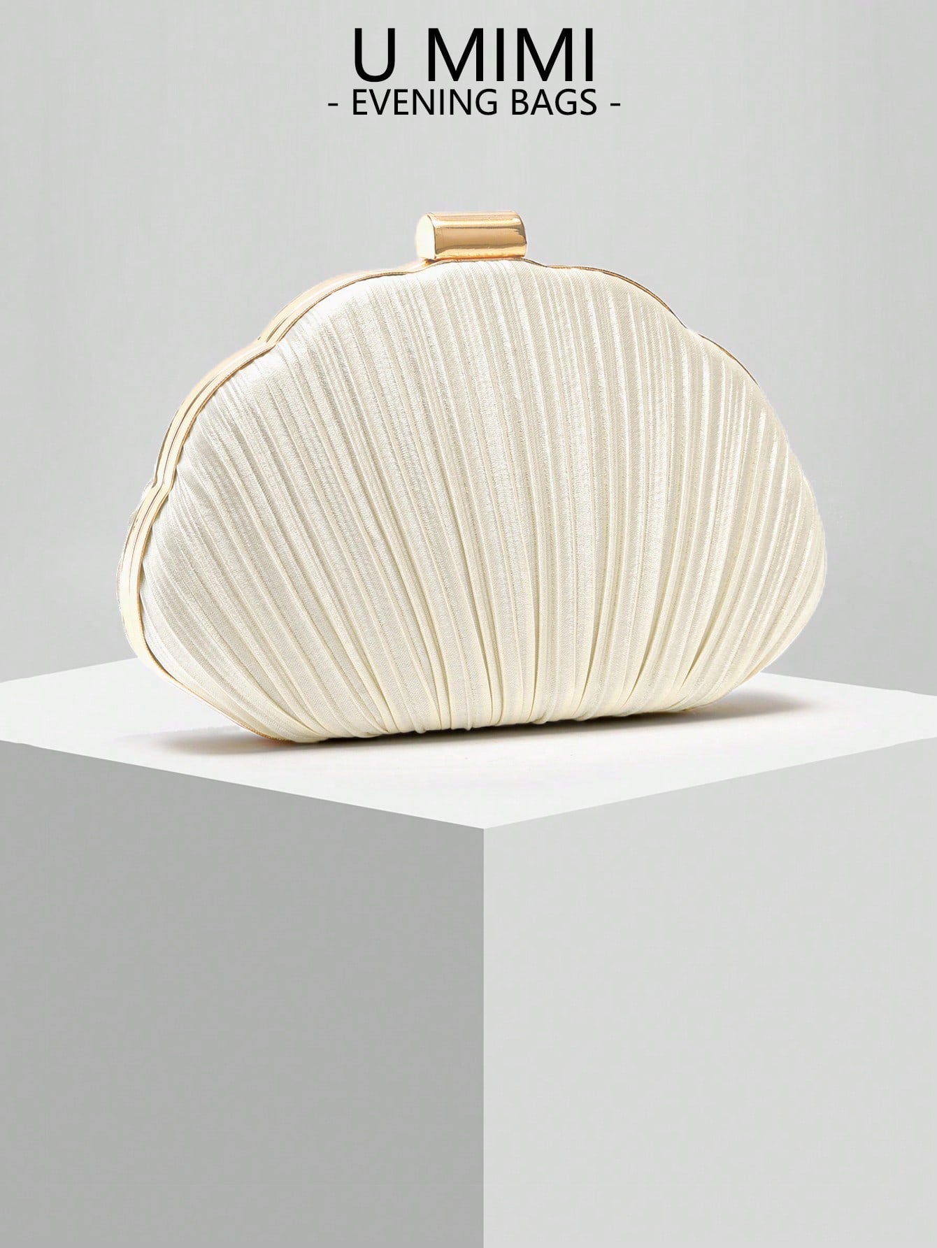 New Romantic Shell Clutch Bag, Ladies Evening Bag, Bridal Bag, Shoulder Bag With Chain, Wedding & Mother's Day Gift