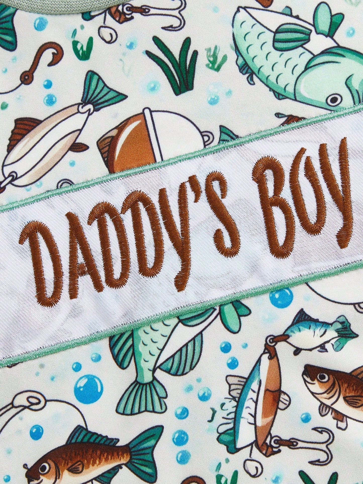 Newborn Baby Boy Fishing Outfit Daddy's Fishing Buddy Romper Short Sleeve Crew Neck Bodysuit Infant Summer Clothes