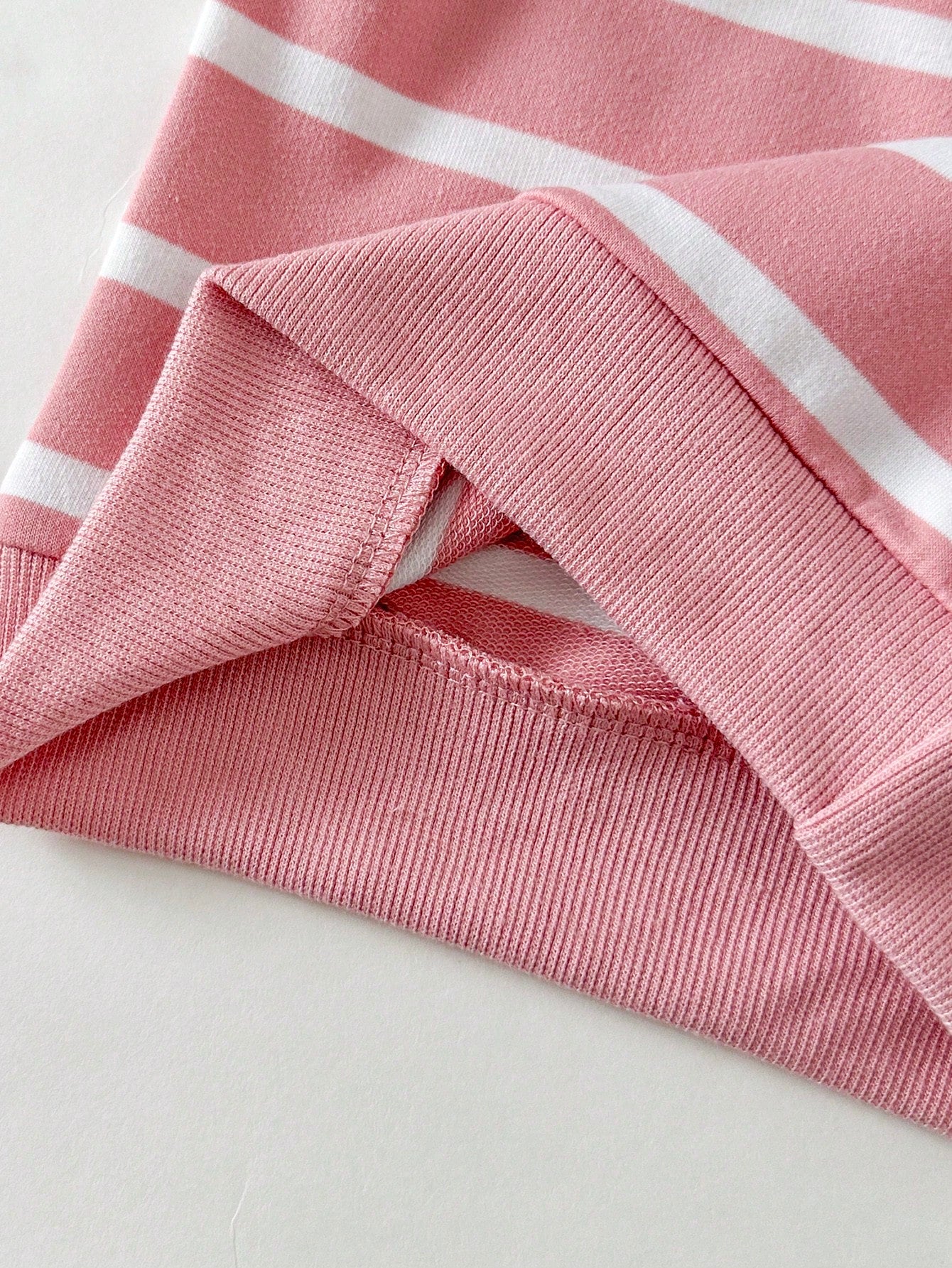 Newborn Baby Girl Casual Sweet 3D Floral Sweatshirt And Ribbed Long Pants Set