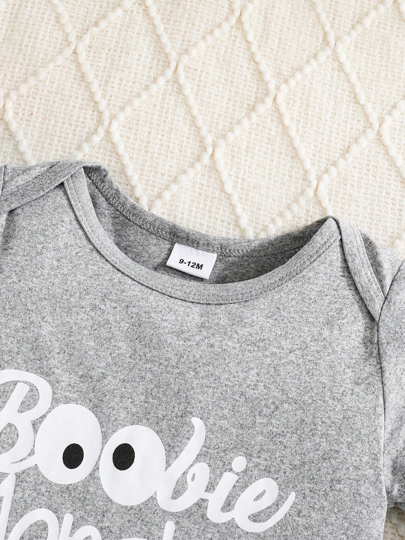Newborn Baby Letter Print Romper + Pants + Hat 3pcs Set