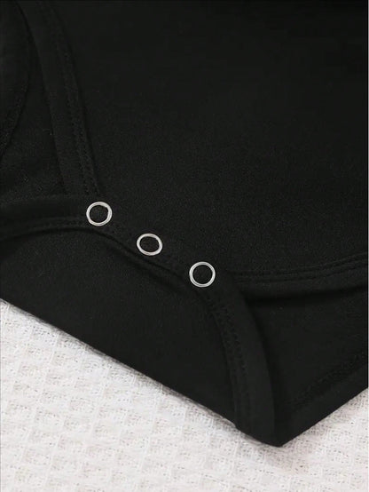 [Newborn Triangle Bodysuit] Cute Short Sleeve Newborn Children's Triangle Bodysuit| You Should Know About My Daddy Letter Print Romper Diaper Cover