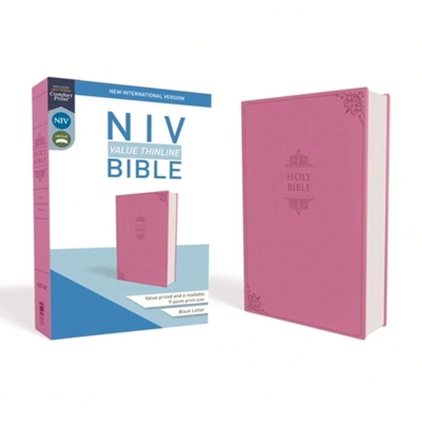 NIV, Value Thinline Bible, Imitation Leather, Pink (Hardcover) By Zondervan
