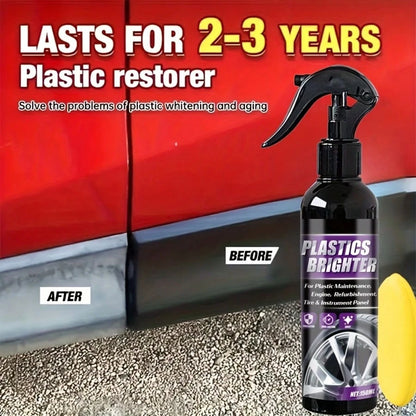 Nuokaiqi All-Season Tire Care Agent- Quick Shine Formula, Suitable For Rubber & Plastic, Long-Lasting Gloss, No Dulling. Car Interior Care Solution, Vehicle Interior Beautification, Stylish Bottle De