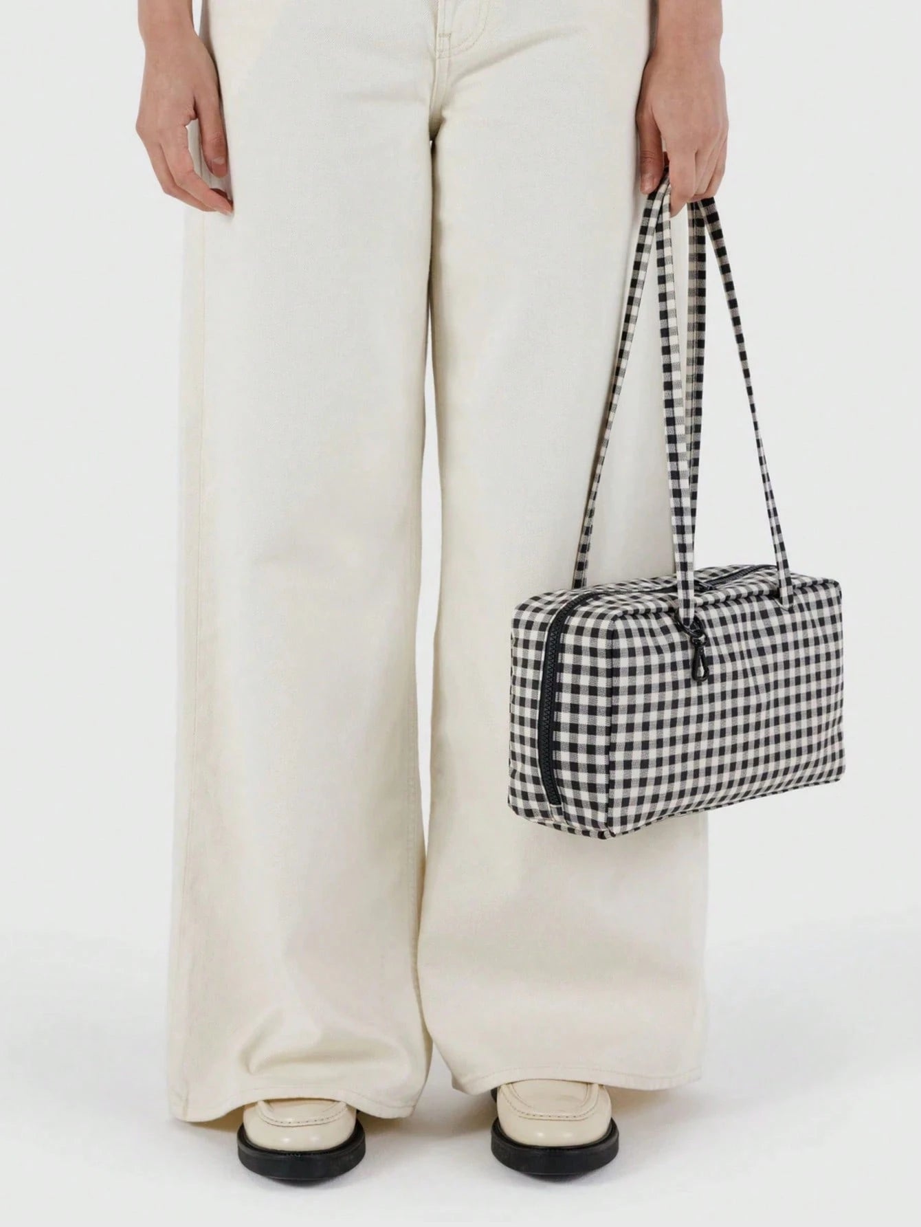 Nylon Bowling Bag, Tote Bag With Key Lanyard Handle, Minimalist Casual Large Capacity Commuter Work Bag, Fashion Polka Dot Shoulder Handbag, Suitable For Daily Wear