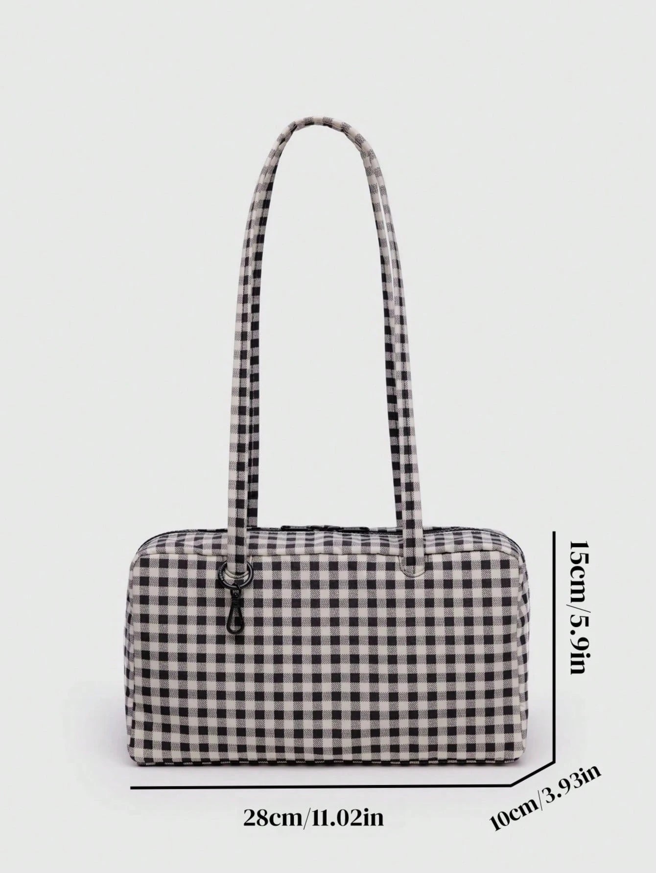 Nylon Bowling Bag, Tote Bag With Key Lanyard Handle, Minimalist Casual Large Capacity Commuter Work Bag, Fashion Polka Dot Shoulder Handbag, Suitable For Daily Wear