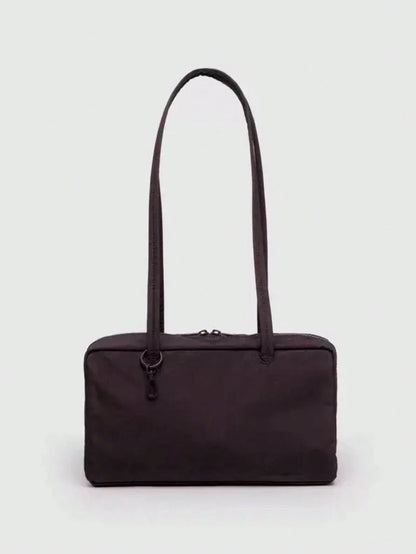 Nylon Bowling Bag, Tote Bag With Key Lanyard Handle, Minimalist Casual Large Capacity Commuter Work Bag, Fashion Polka Dot Shoulder Handbag, Suitable For Daily Wear