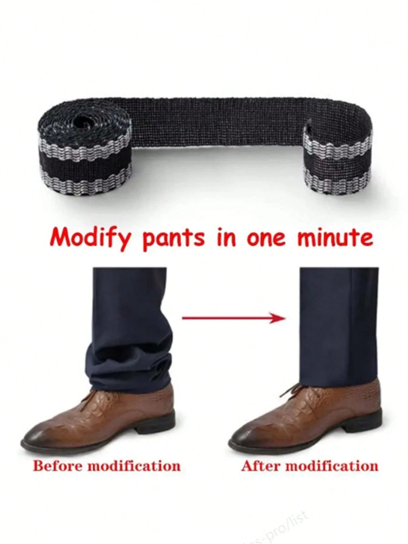 Pants Hem Shortening Tape, Multifunctional No-Sew Pants Leg Hem Tape