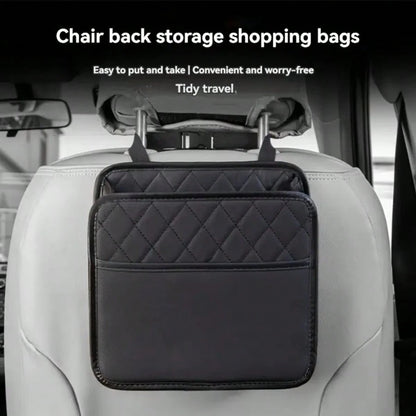 PC Back Seat Car Organizer And Storage, Car Seat Back Hanging Bag Car Document Holder, Multi-Pocket Bottle Bag Storage Box- Keep Your Car Organized And Clean