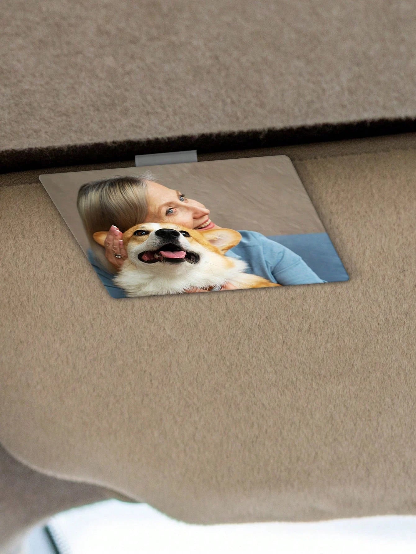 Personalized Acrylic Car Sun Visor Clip, Customized Photo And Text Car Sun Visor Clip, Customized Car Decoration, Customized Car Makeup Mirror Decoration, Personalized Car Photo, DIY Customized Birthd