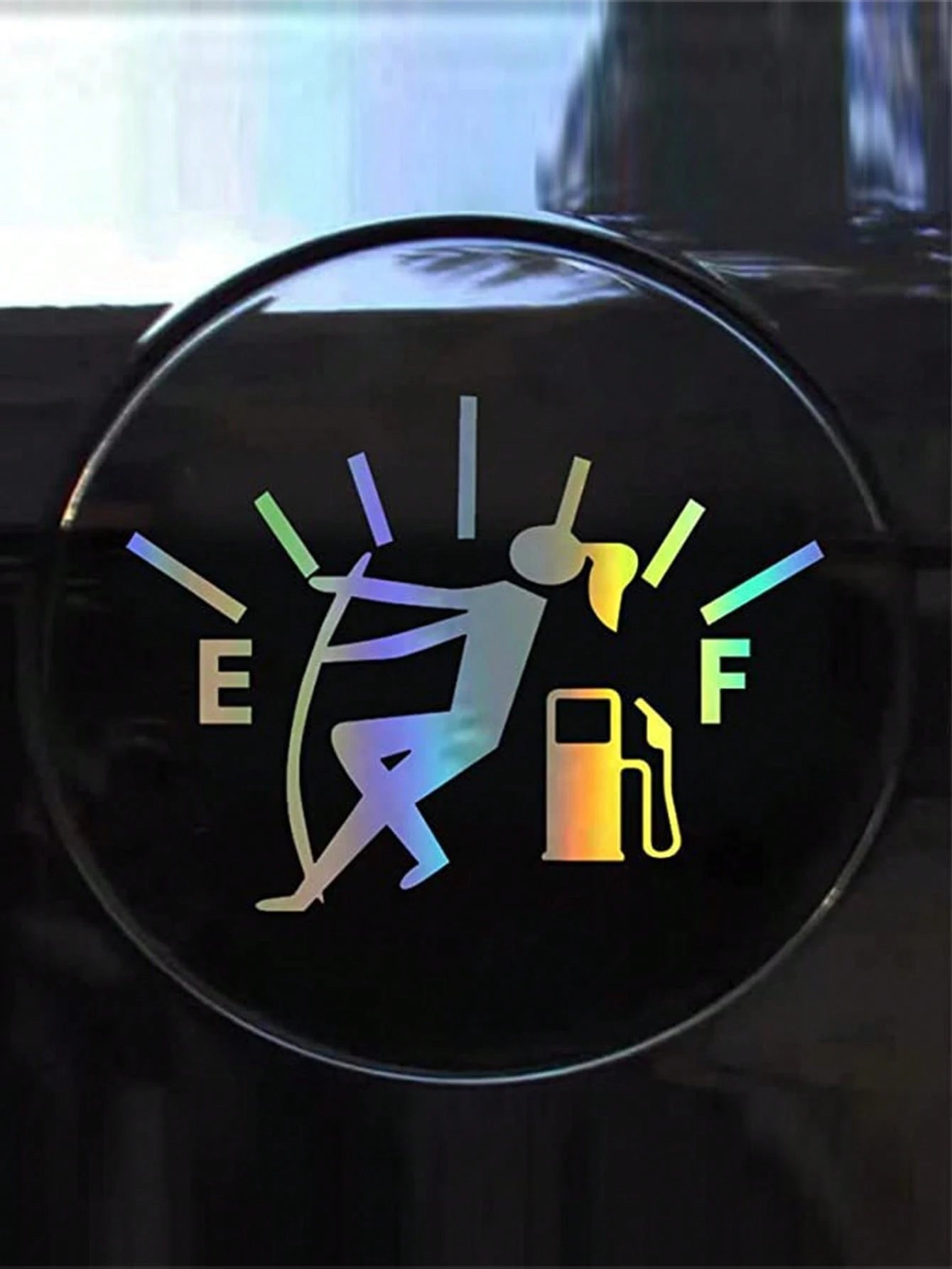 Personalized Gas Tank Cover Sticker Car Scratch Protection Film, Glass Decorative Car Sticker Humorous Car Accessories For Men Video Game Car Decal Video Game Car Decal Prank Gift For Car Enthusiasts
