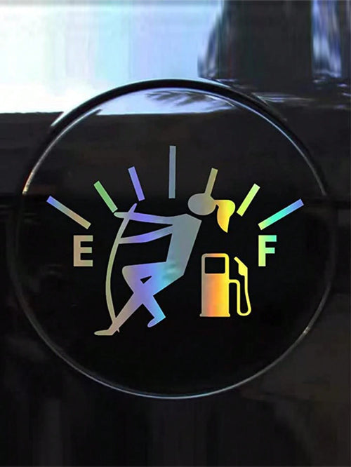 Personalized Gas Tank Cover Sticker Car Scratch Protection Film, Glass Decorative Car Sticker Humorous Car Accessories For Men Video Game Car Decal Video Game Car Decal Prank Gift For Car Enthusiasts