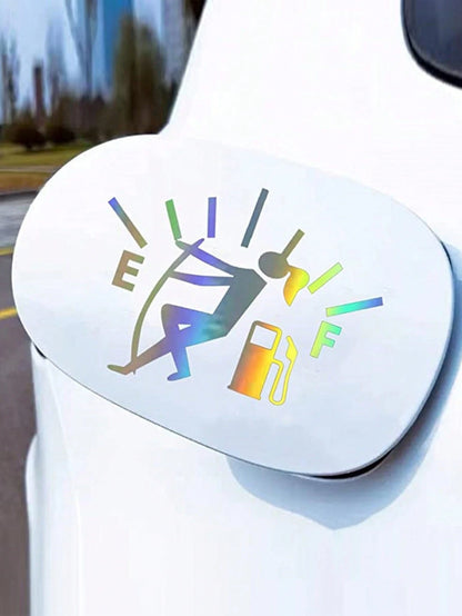 Personalized Gas Tank Cover Sticker Car Scratch Protection Film, Glass Decorative Car Sticker Humorous Car Accessories For Men Video Game Car Decal Video Game Car Decal Prank Gift For Car Enthusiasts