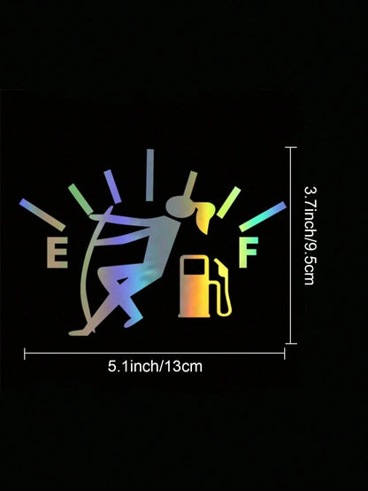 Personalized Gas Tank Cover Sticker Car Scratch Protection Film, Glass Decorative Car Sticker Humorous Car Accessories For Men Video Game Car Decal Video Game Car Decal Prank Gift For Car Enthusiasts