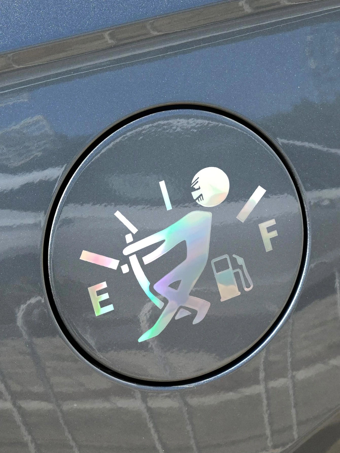 Personalized Gas Tank Cover Sticker Car Scratch Protection Film, Glass Decorative Car Sticker Humorous Car Accessories For Men Video Game Car Decal Video Game Car Decal Prank Gift For Car Enthusiasts